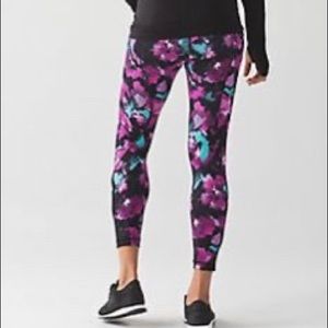 lululemon cropped floral print leggings